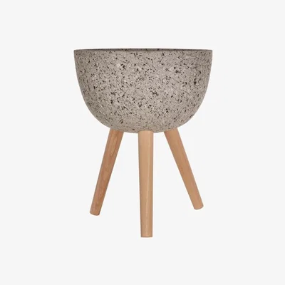 Olivia's Olivia's Daniel Planter Grey Rounded | Outlet / Medium