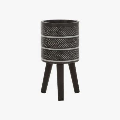 Olivia's Olivia's Daniel Planter Chevron Brown