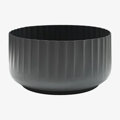 Olivia's Ivyline Hudson Slate Corrugated Bowl Planter