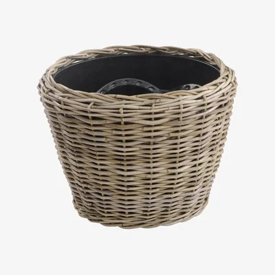 Olivia's Libra Toba Large Drypot Planter Rattan