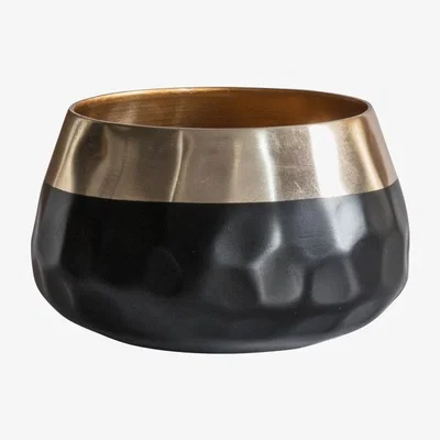 Olivia's Gallery Direct Lugo Black Gold Planter / Small