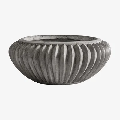 Olivia's Gallery Direct Evora Anthracite Bowl Planter Grey
