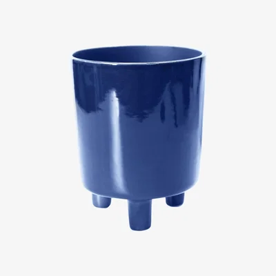 Olivia's Ivyline Pisa Navy Planter Blue