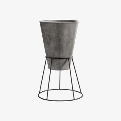Olivia's Gallery Direct Hadleigh Anthracite Planter Grey / Large