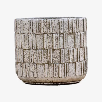 Olivia's Gallery Interiors Xander Planter Small Stone Grey / Small