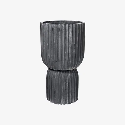 Olivia's Broste Copenhagen Fiber Planter Charcoal