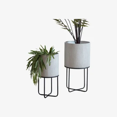 Olivia's Eda Metal Planter Set of 2