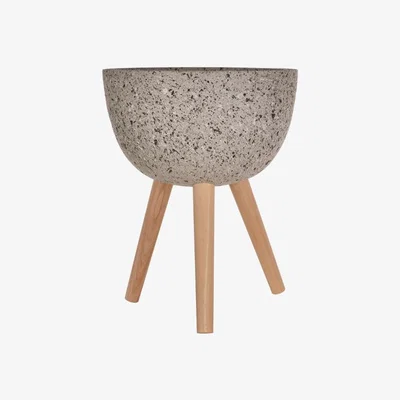 Olivia's Olivia's Daniel Planter Grey Rounded / Medium