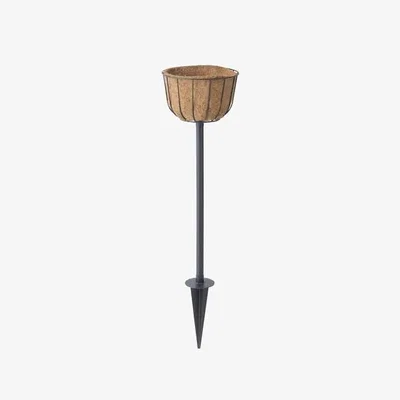 Downtown VegTrug Aqua Tower Basket On Spike - Black