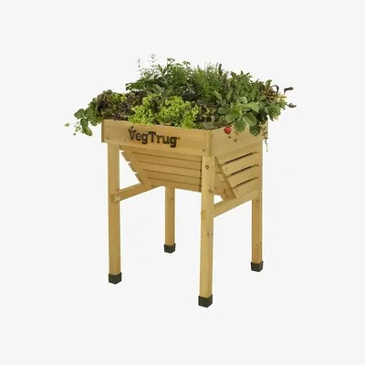 Downtown VegTrug Kids FSC 100 Raised Planter - Natural Wood
