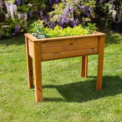 Downtown Tom Chambers Grow Your Own Wooden Vegetable Planter - Medium In LightWood