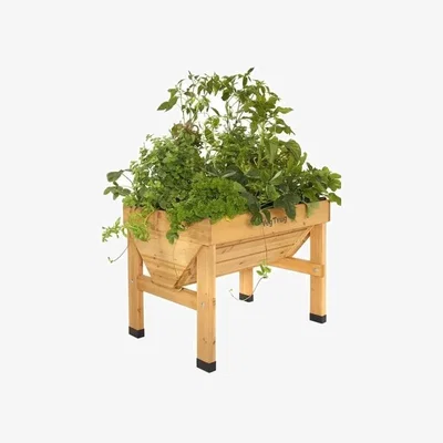 Downtown VegTrug Small Classic Raised Planter - Natural Wood