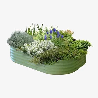 Downtown VegTrug Vegtub Modular Metal Raised Bed Kit - Sage Green