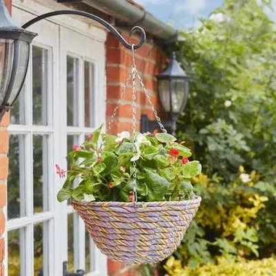 Downtown Smart Garden Gala Faux Rattan Basket - 14/36cm In Multi