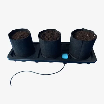 Downtown AutoPot Auto3 XL Self Watering System with AQUAvalve Technology - 3 x 20L Fabric FlexiPots In Black