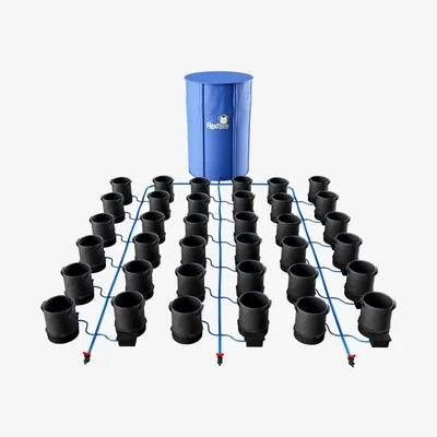 Downtown AutoPot XL FlexiPot Self Watering System with AQUAvalve Technology - 36 Pot In Black