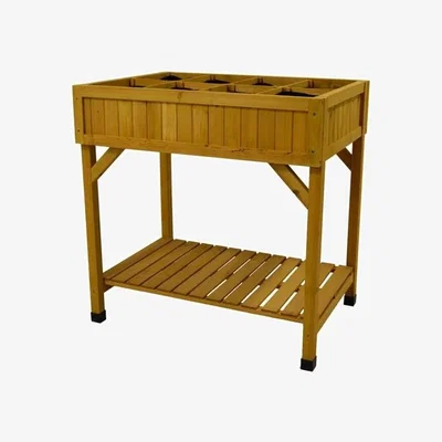 Downtown VegTrug Herb Garden Raised Planter - Natural Wood