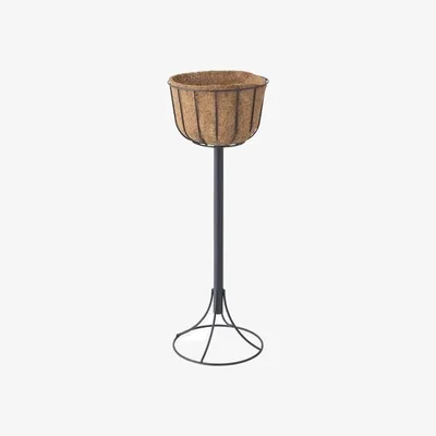 Downtown VegTrug Large Aqua Tower Basket With Stand - Black