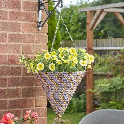 Downtown Smart Garden Gala Faux Rattan Cone - 14/36cm In Multi