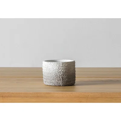 Perch and Parrow Joyce Textured Clay Style Planter, Small