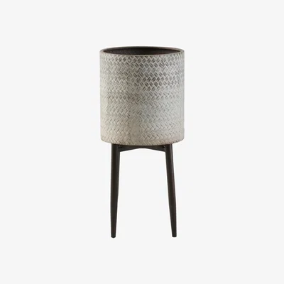 Perch and Parrow Bluebell Metal Planter
