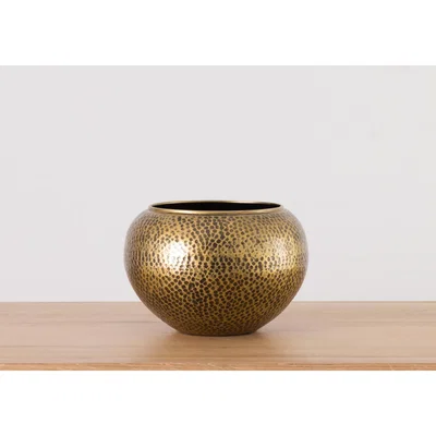 Perch and Parrow Cassia Bronze Planter, Small