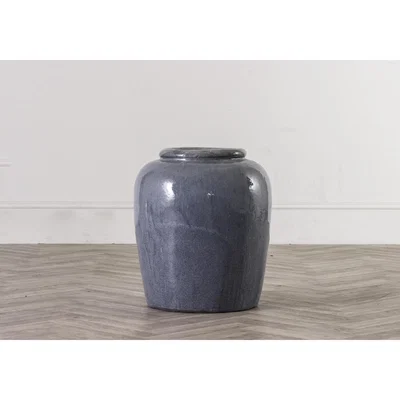 Perch and Parrow Harlan Grey Glazed Jar Planter