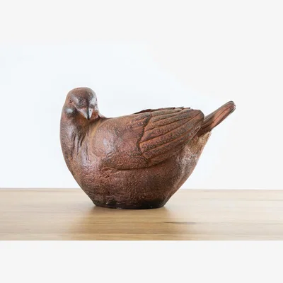 Perch and Parrow Audrina Resin Bird Planter, Large
