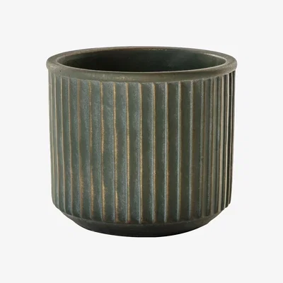 Pagazzi Linear Large Pot Gold and Green