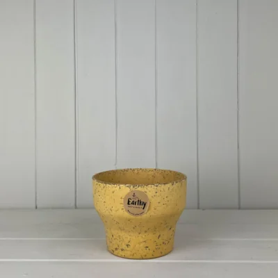 The Range Earthy Yellow Coffee Husk Minimalist Pot - Yellow