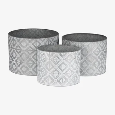 The Range Set Of 3 Geometric Planters