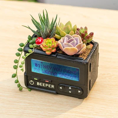The Range Mini Radio Planter Pots - Design 1
