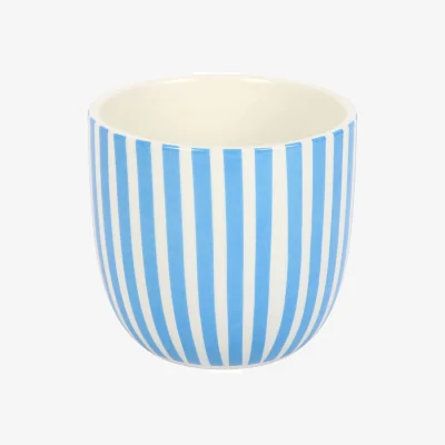The Range La Dolce Vita Striped Plant Pot - Blue