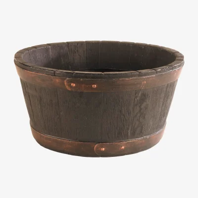 The Range Oakwood Effect Barrel Planter