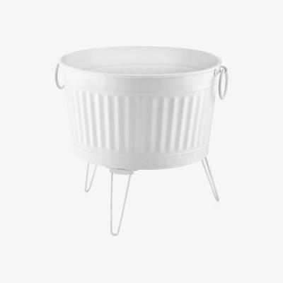 The Range The Mia Foldable Plant Pot - White / 43cm