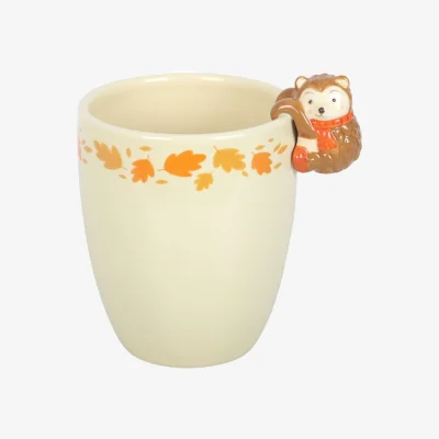 The Range Autumn Plant Pot with Hedgehog - Cream