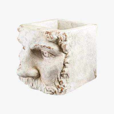 Rockett St George Large Rustic Stone Effect Classical Face Planter