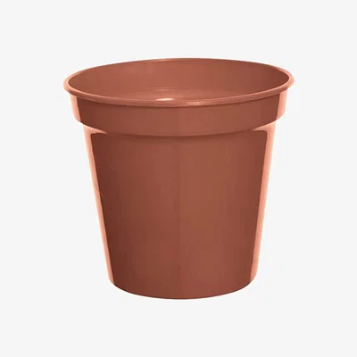 The Range Large Plastic Plant Pot 25cm 10 Inch Cultivation Pot Terracotta Colour - Terracotta / 1