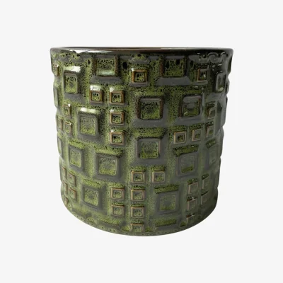The Range Hortus Olive Green Evora Pot  H Dia - Olive