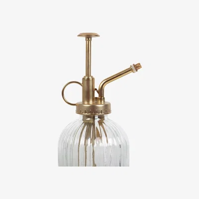The Range Vintage Ribbed Glass Plant Mister - Natural