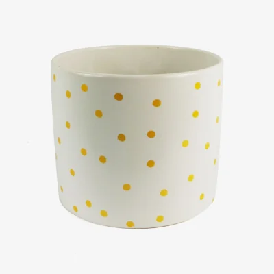 The Range Leaf Ceramic Planters - White
