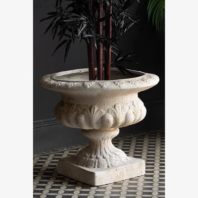 Rockett St George Classical Stone-Effect Planter