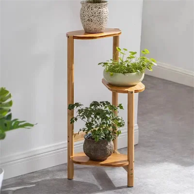 The Range 3 Tier Wooden Plant Stand - Natural