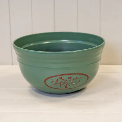 The Range Green Round Love Heart Tree Bowl Recycled Plastic Planter - Green