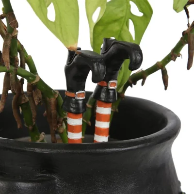 The Range Witch Leg Plant Pot Ornaments Set Of 2 - Black