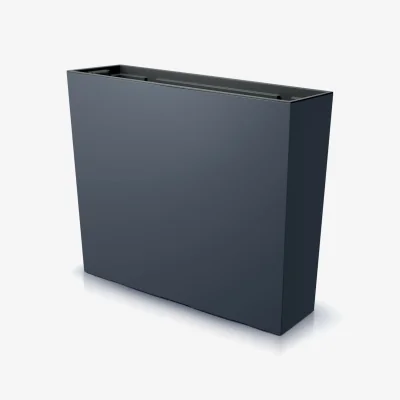 The Range Tall Rectangular Planter Floor Standing Pot -  Anthracite
