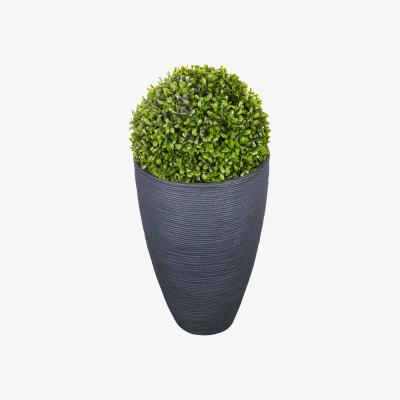 The Range Elegant Tall Garden Planters  - Black / 28cm / 43cm