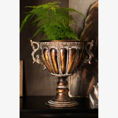 Rockett St George Antiqued-Style Indoor Planter