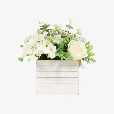 The Range White Rose & Hydrangea Floral Box2