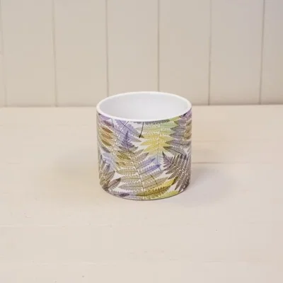 The Range Multicolour Fern Leaf Patterned Pot - Multi
